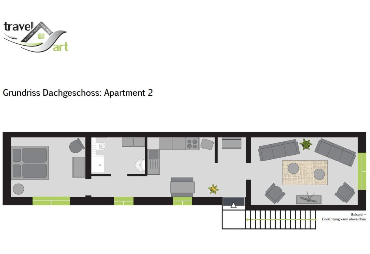 אפרטהוטל נוירופין Travel Art Boardinghouse מראה חיצוני תמונה